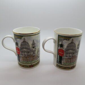 Tea Coffee Bone China Mug Cup England Horseguards Palace Carriage Clock Towers
